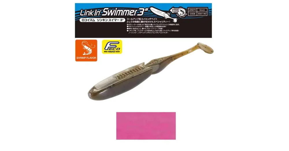 Snelle Levering Tiemco Linkin Swimmer 3" 7,6cm Color 165 gumihal 9 db/csg