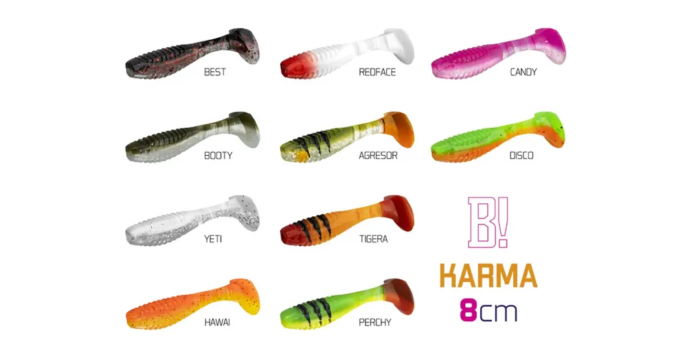 Delphin KARMA UVs 5db 8cm MIX gumihal Voordeelprijs