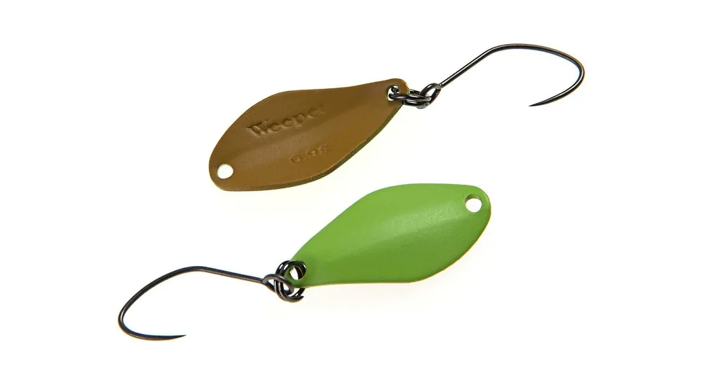 Nories Masukuroto Weeper 20mm 0.6g 069 kanál villantó (Hellgrün / Braun) Veilige Betaling