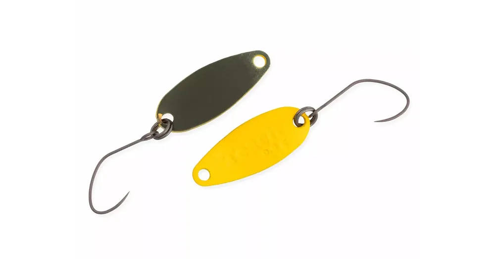 Nories Masukuroto Teach 20mm 0.8g 038 kanál villantó (Gelb / Oliv) Seizoensaanbieding