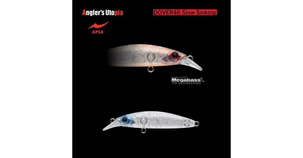 Seizoensaanbieding APIA DOVER 46 SLOW SINKING 46mm 2,3gr 01 Shirasu Ichiban wobbler