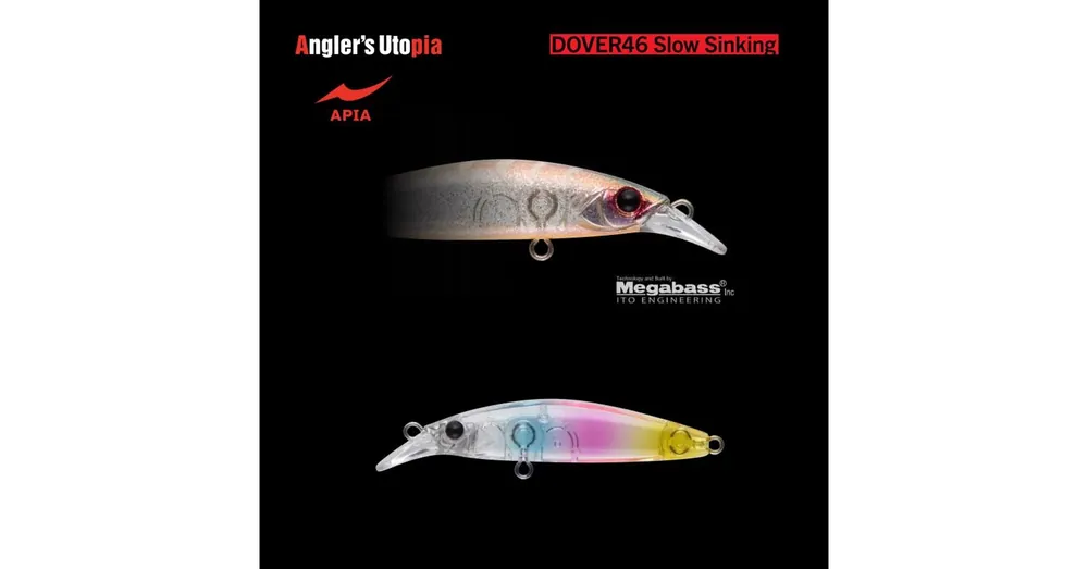 Dagaanbieding APIA DOVER 46 SLOW SINKING 46mm 2,3gr 05 Clear Candy wobbler