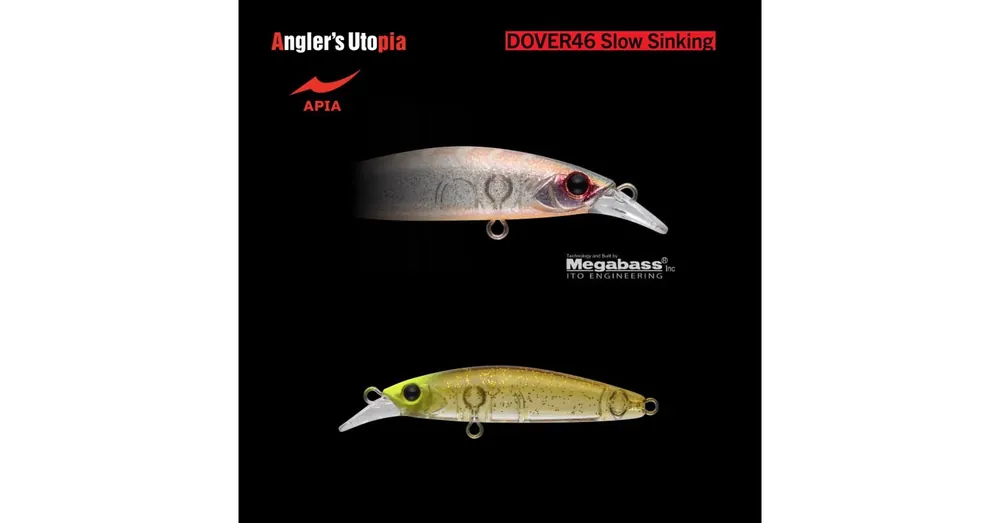 APIA DOVER 46 SLOW SINKING 46mm 2,3gr 08 Champagne Clear wobbler Fabrieksprijs