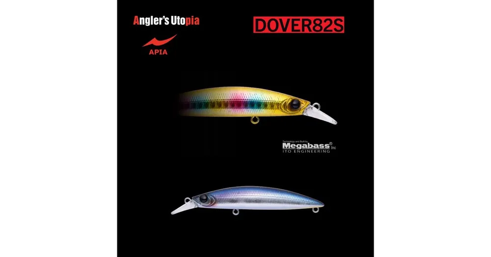 APIA DOVER 82S 82mm 10gr 01 Lapis Navy wobbler Snelle Levering