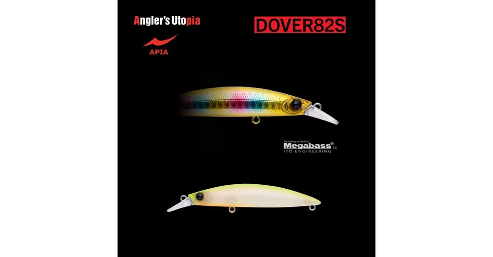 Koop Vandaag APIA DOVER 82S 82mm 10gr 03 Chart Back Pearl wobbler