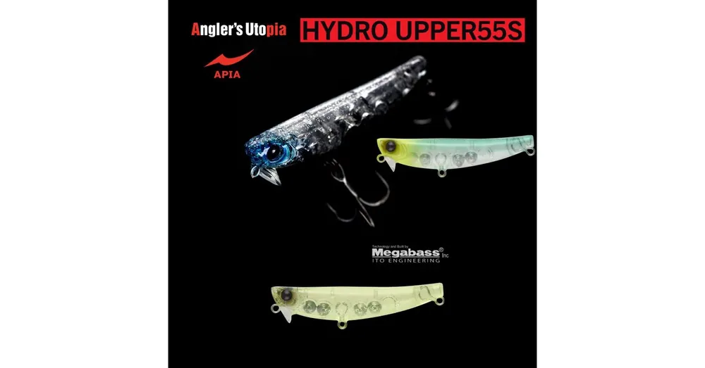 APIA HYDRO UPPER 55S 55mm 5,5gr 04 Clear Chart Glitter wobbler Gratis Retour