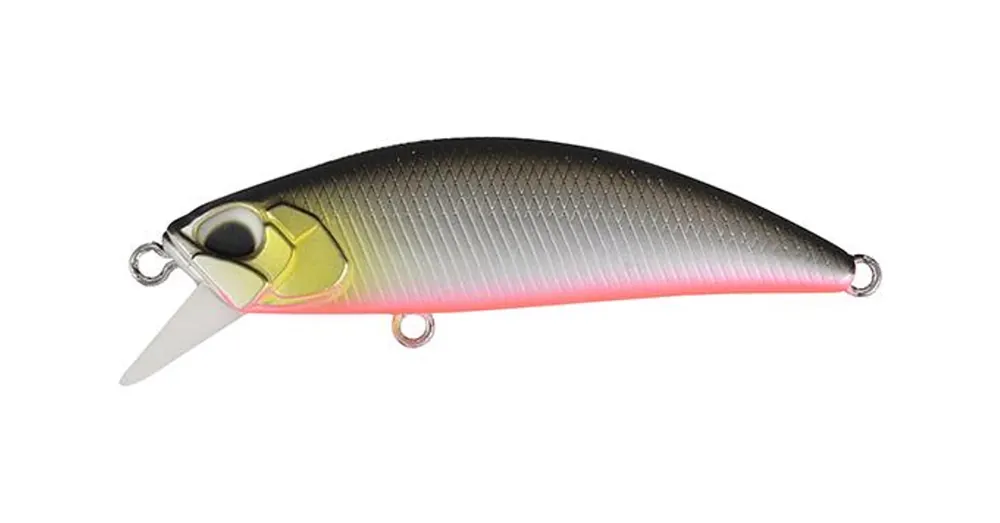 Seizoensaanbieding Duo Spearhead Ryuki 50S 5cm 4.5gr ASA4082 Mat Black Back RB wobbler