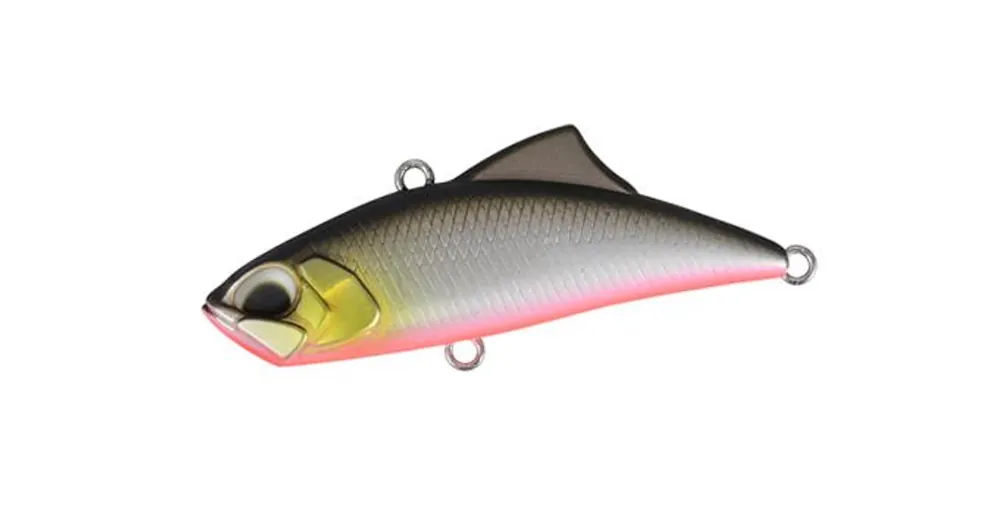 Duo Spearhead Ryuki VIBE 4.5cm 5.3gr ASA4082 Mat Black Back RB wobbler Direct Verzonden