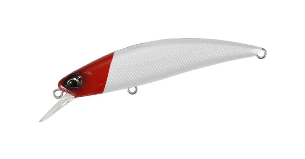 Laatste Versie Duo Spearhead Ryuki 70S SW 7cm 9gr ACC0001 Pearl Red Head wobbler