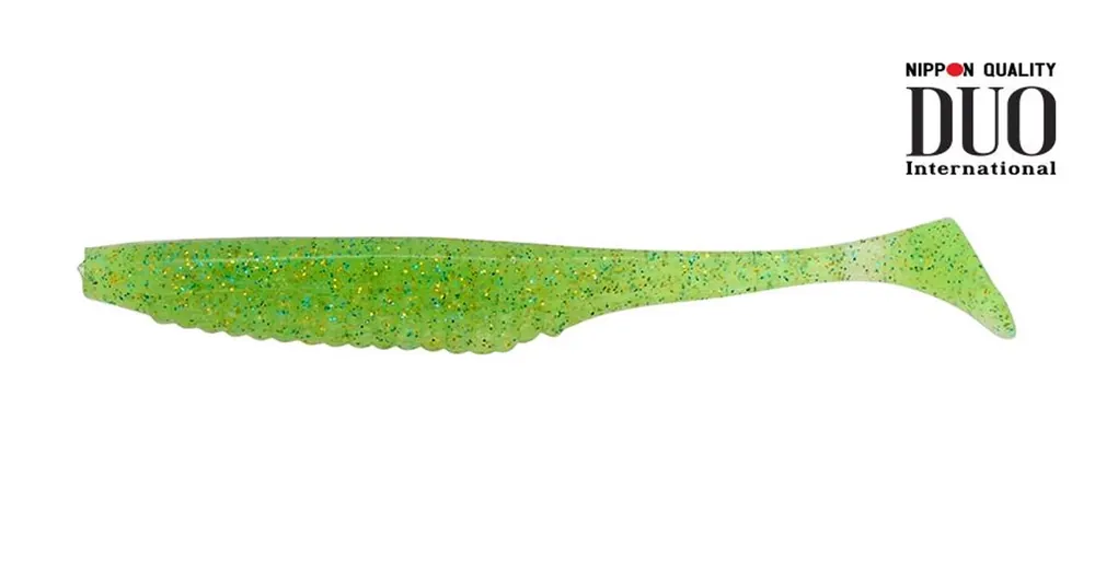 Duo Realis Versa Shad 3" 7,6cm F084 Lime Chartreuse UV plasztik csali Uitverkoop