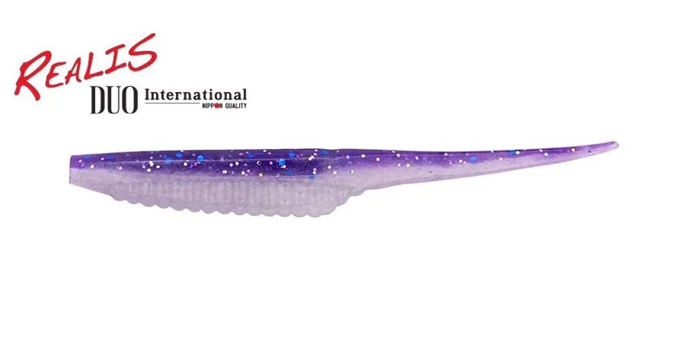 Duo Realis Versa Pintail 3" 7,6cm F086 Purple Back Shad plasztik csali Rechtstreeks Van De Fabrikant
