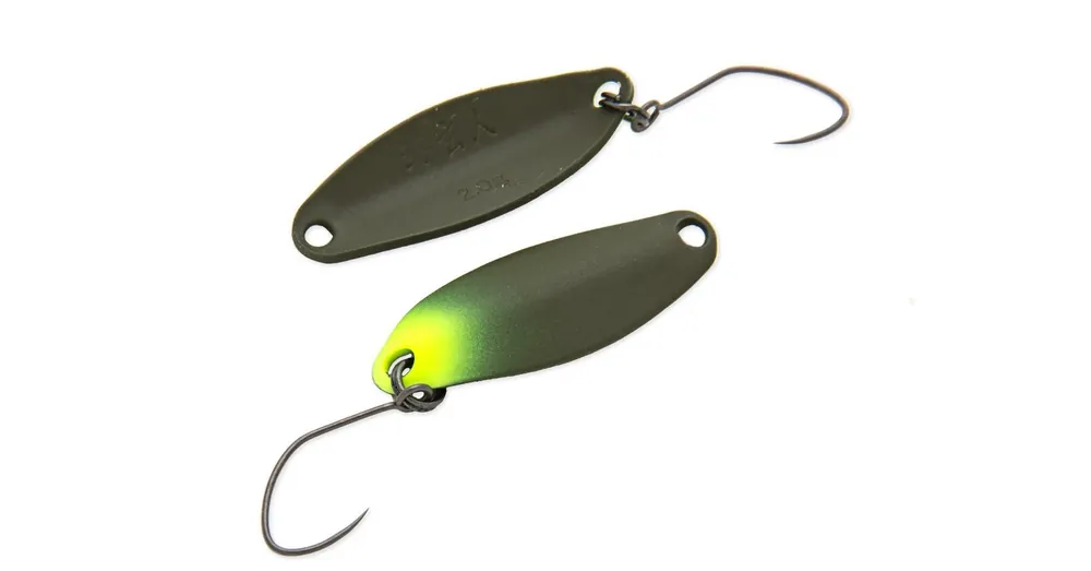 Finale Uitverkoop Nories Masukuroto 32mm 2.0g 023 kanál villantó (Oliv Chartreuse / Oliv)