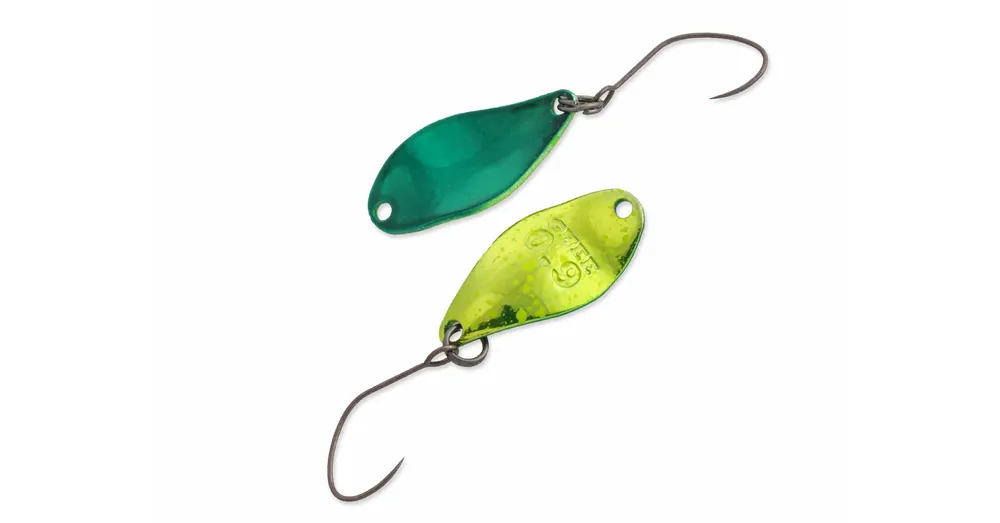 Nories Masukuroto Ghee 20mm 1.3g 091 kanál villantó (Chartreuse Green) Gratis Retour