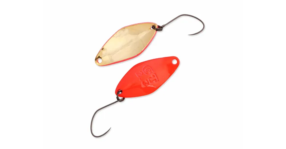 Nories Masukuroto Gluttony 28mm 1.8g 001 kanál villantó (Fluo-Rot / Gold) Snelle Levering