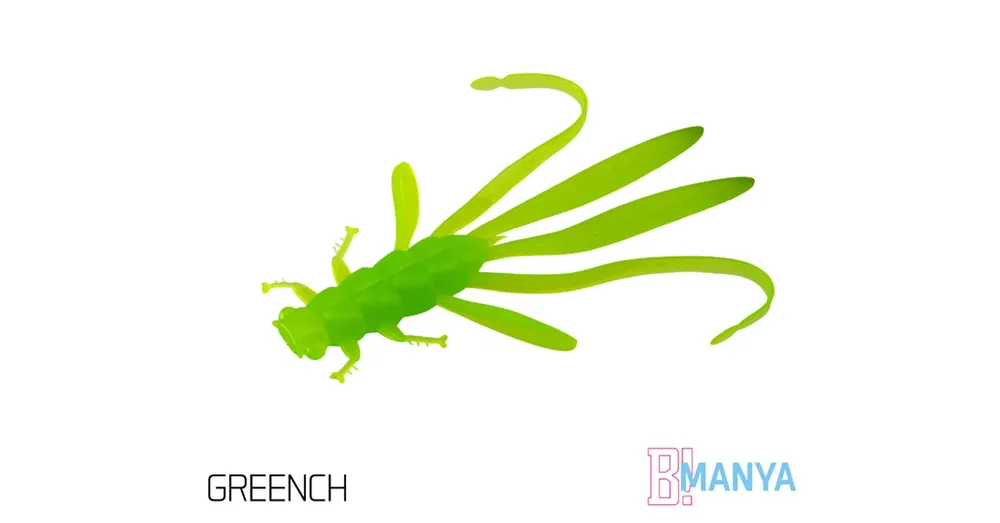Premium Delphin MANYA UVs nimfa 5db 10.5cm GREENCH gumihal
