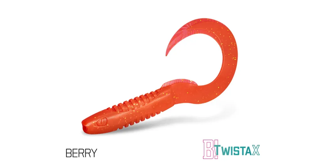Delphin TwistaX Eeltail UVs 5db 15cm BERRY gumihal Flitsaanbieding