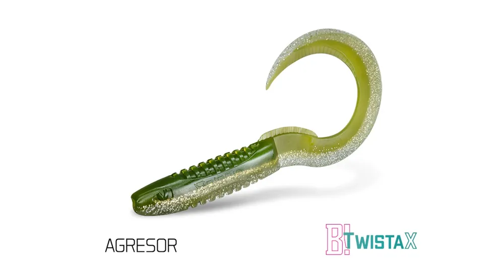 Delphin TwistaX Eeltail UVs 5db 6cm AGRESOR gumihal Merkproduct