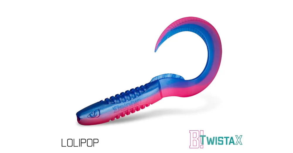 Laatste Versie Delphin TwistaX Eeltail UVs 6x 5db 6cm LOLIPOP Duopack box