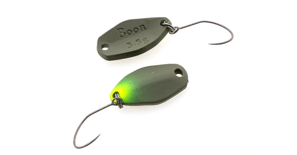 Actieprijs Nories Masukuroto Boon 22mm 3.5g 23 kanál villantó (Oliv Chartreuse / Oliv)