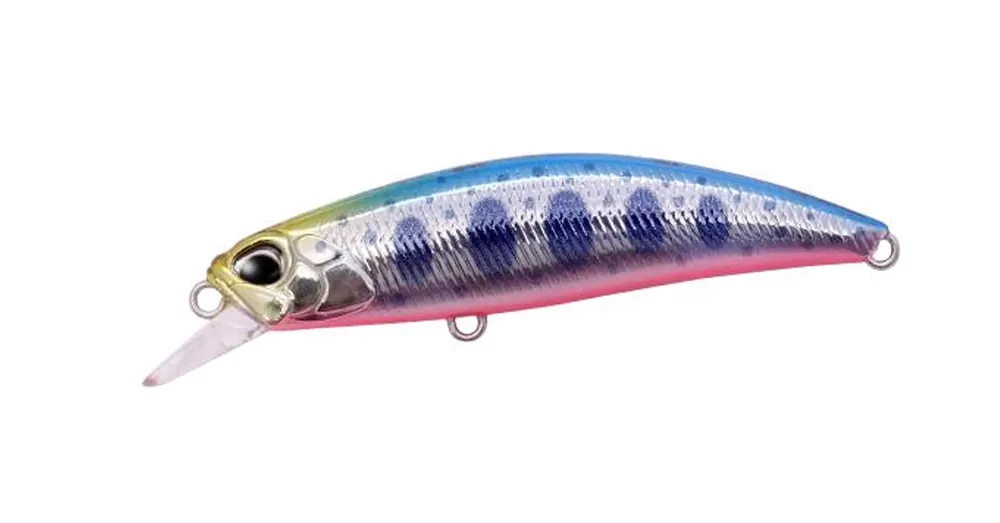 Duo Spearhead Ryuki 60S 6cm 6.5gr DRA4028 Blue Black Yamame RB wobbler Direct Beschikbaar