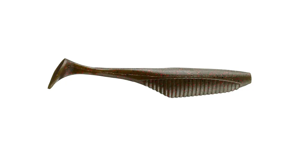 Nieuw Duo Realis Versa Shad Fat 5" 12.5cm F018 Green Pumpkin Red Flake plasztik csali