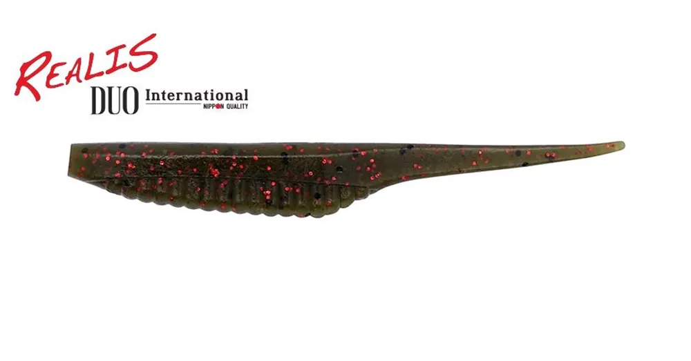 Gratis Retour Duo Realis Versa Pintail 5" 12.5cm F018 Green Pumpkin Red Flake plasztik csali