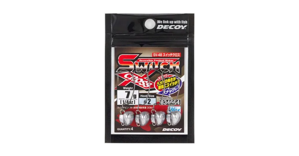 Seizoensaanbieding Decoy SV-48 Switch Cross 9g 1 jig fej 4 db/csg