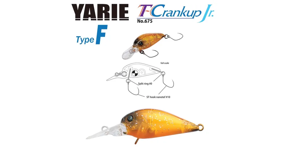 Express Levering Yarie T-Crankup JR 675 Type F 28mm 1.8gr C19 YM Brown wobbler