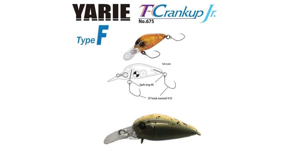 Yarie T-Crankup JR 675 Type F 28mm 1.8gr C28 Ca Uny wobbler Nu Kopen