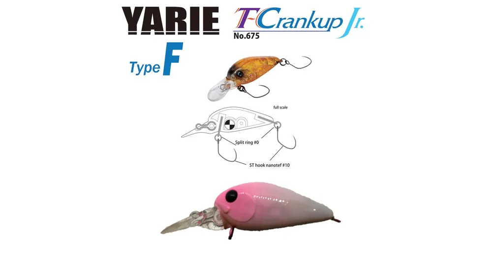 Yarie T-Crankup JR 675 Type F 28mm 1.8gr C30 Matsupin wobbler Beperkt Aanbod