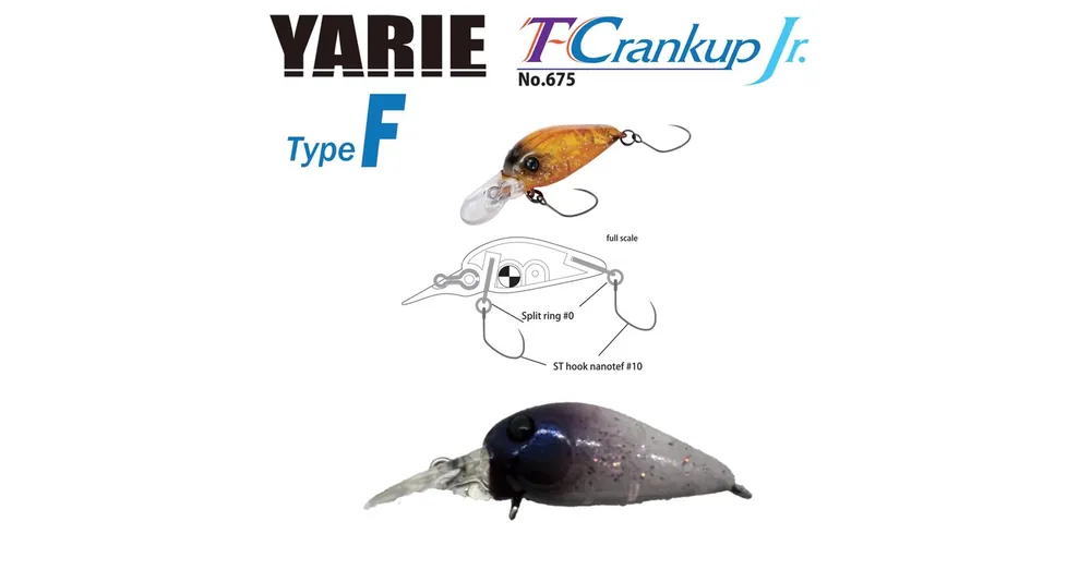 Beste Prijs Yarie T-Crankup JR 675 Type F 28mm 1.8gr C31 Variation wobbler