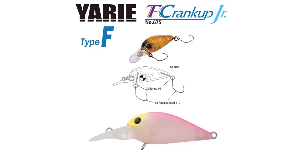 Yarie T-Crankup JR 675 Type F 28mm 1.8gr C4 Stubakihime wobbler Voordeelprijs