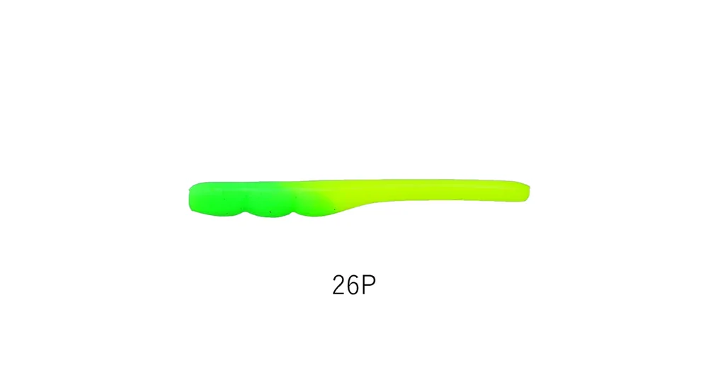 Favoriet Yarie Ajibaku Worm 690 5,0cm 26P Green/Lemon plasztik csali