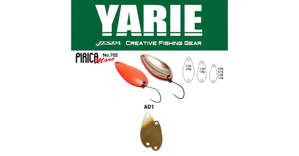 Koop Vandaag Yarie 702 Pirica More 1,0gr AD1 Kaschyan kanál villantó