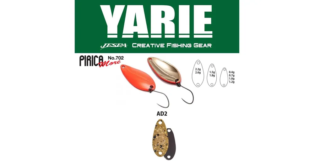 Favoriet Yarie 702 Pirica More 1,0gr AD2 Mastu Pellet B kanál villantó