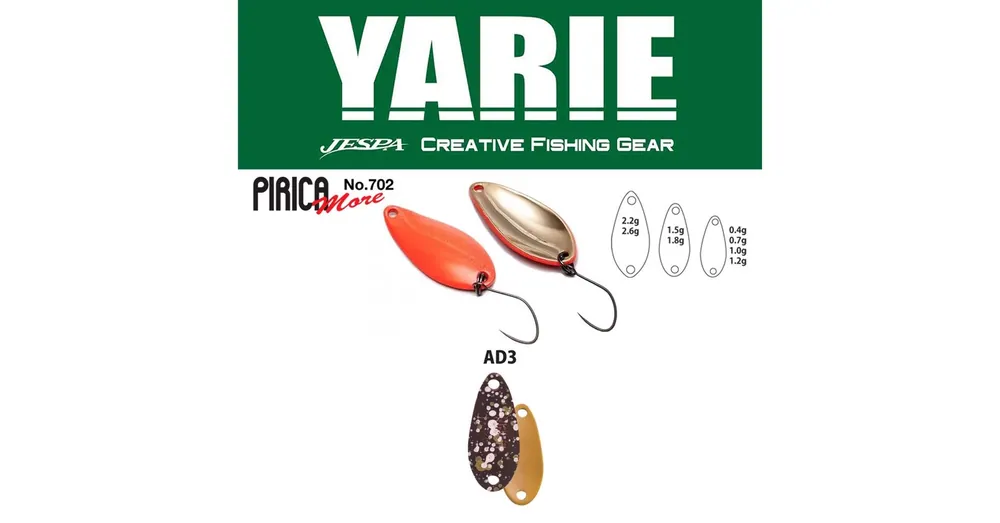 Yarie 702 Pirica More 1,0gr AD3 Sako Pellet kanál villantó Superprijs