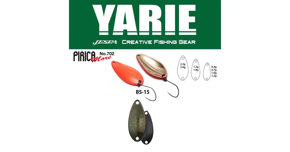 Koopje Yarie 702 Pirica More 1,5gr BS-15 Gradation G Black kanál villantó