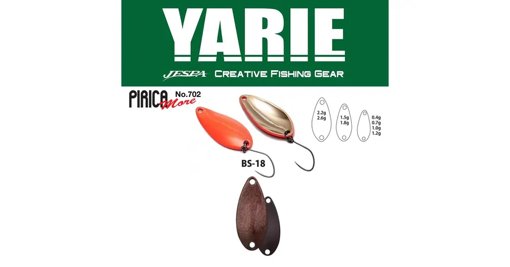 Yarie 702 Pirica More 1,5gr BS-18 Gradation R Dark Brown kanál villantó Nu Kopen