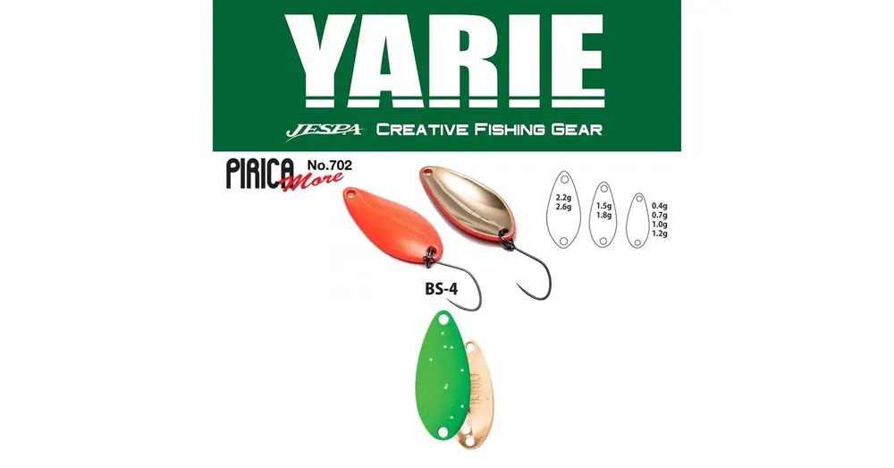 Yarie 702 Pirica More 1,5gr BS-4 Lime Glitter kanál villantó Koop Vandaag
