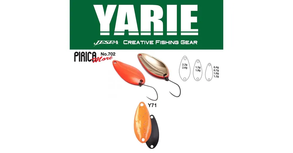 Populair Yarie 702 Pirica More 1,5gr Y71 Orange kanál villantó