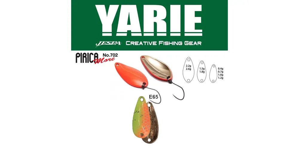 Yarie 702 Pirica More 2,2gr E65 Second Lemon kanál villantó Op = Op