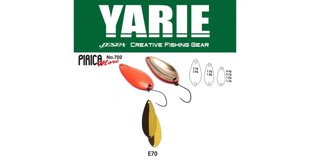 Yarie 702 Pirica More 2,2gr E70 Pudding kanál villantó Voordeelprijs