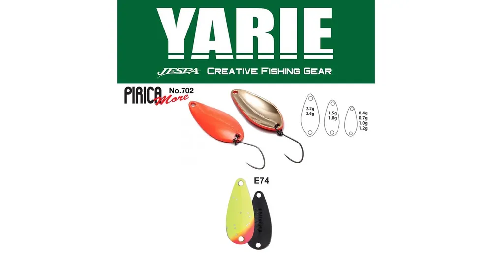 Goedkoop Yarie 702 Pirica More 2,2gr E74 Lemon Squash kanál villantó