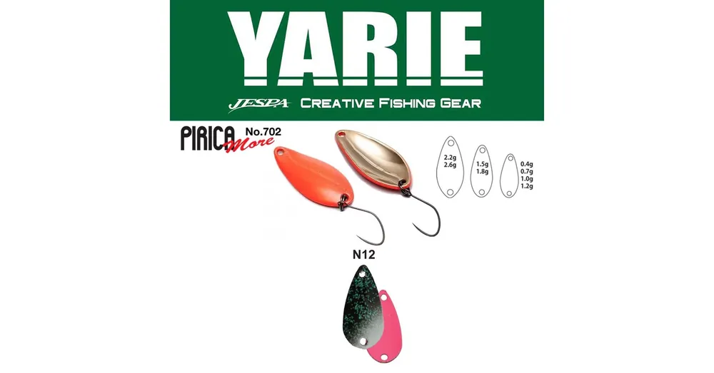 Yarie 702 Pirica More 2,2gr N12 Slash Pink kanál villantó Betrouwbaar
