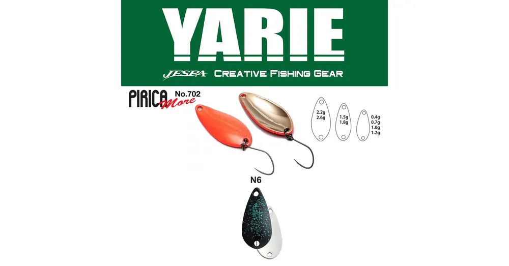 Yarie 702 Pirica More 2,2gr N6 Hororin Panda kanál villantó Populair