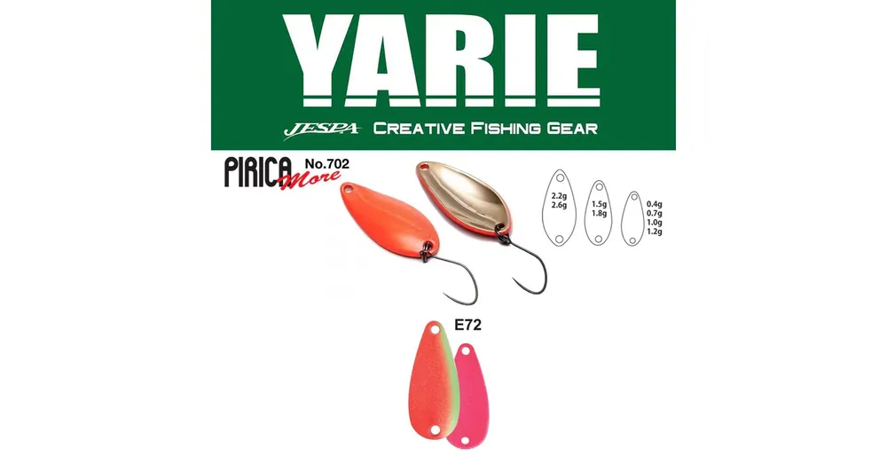 Yarie 702 Pirica More 2,6gr E72 Kids Plum kanál villantó Actieprijs