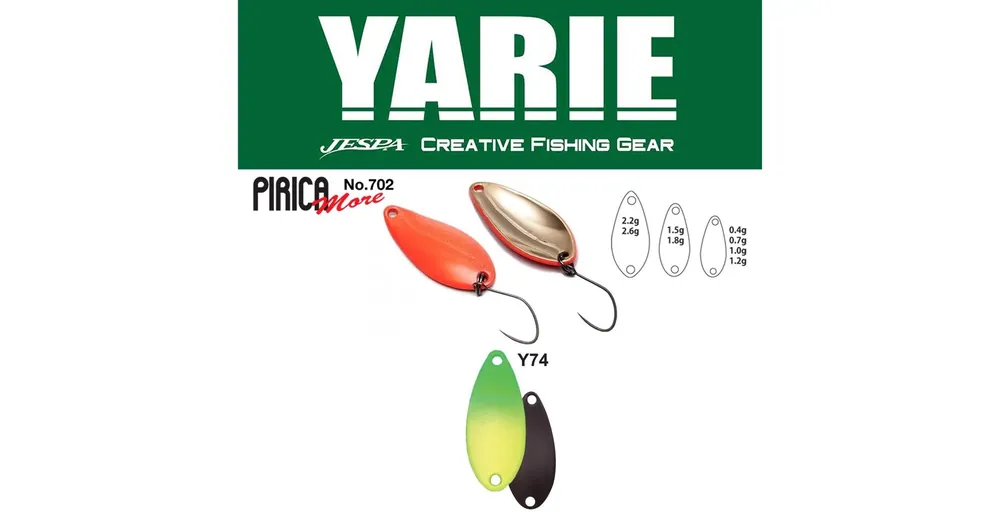 Actieprijs Yarie 702 Pirica More 2,6gr Y74 Green/Lemon kanál villantó