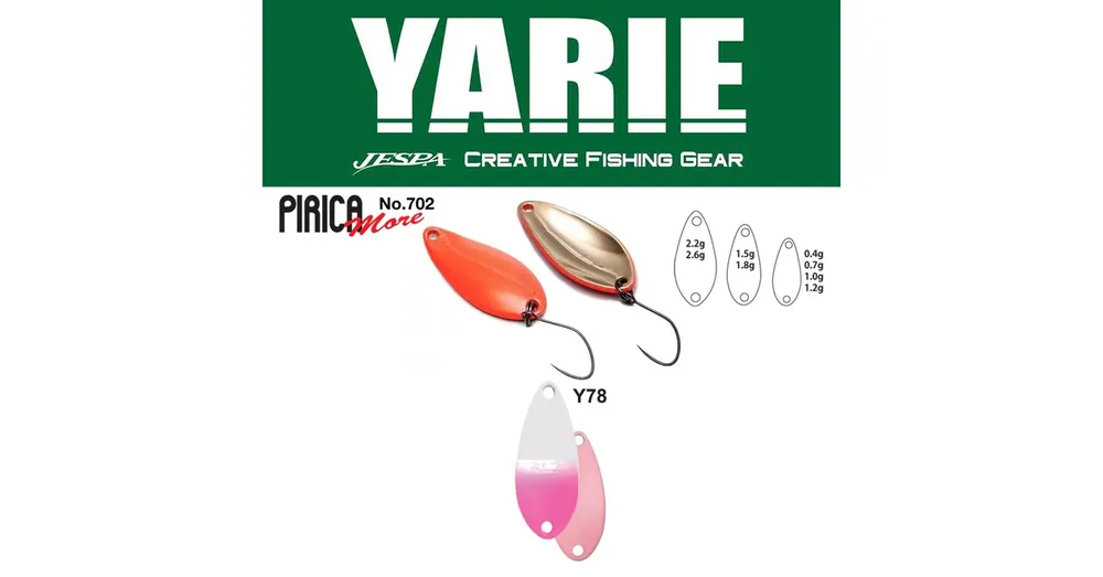 Yarie 702 Pirica More 2,6gr Y78 Shiropino kanál villantó Hoge Kwaliteit