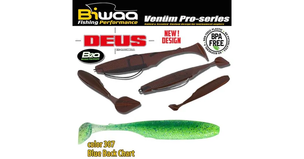 Biwaa Deus 2" 5,1cm Blue Back Chart 307 gumihal 14 db/csg Aanbieding