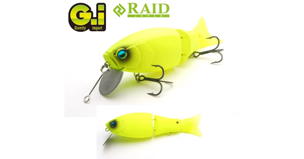 Gereduceerde Prijs Raid Japan Gi 94mm 35g 004 Lemon Power wobbler